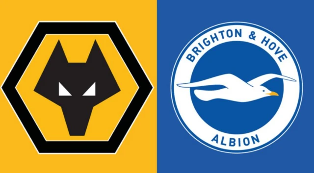 Wolve Brighton crests side by side.