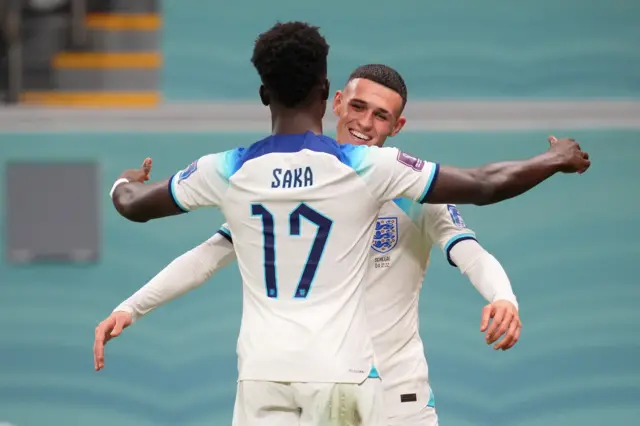 Phil Foden and Bukayo Saka