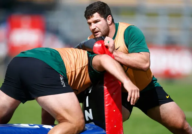 South Africa players in training