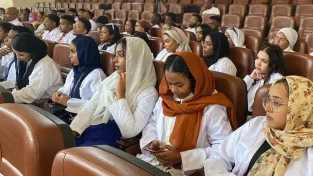 Medical students from Sudan in Kigali