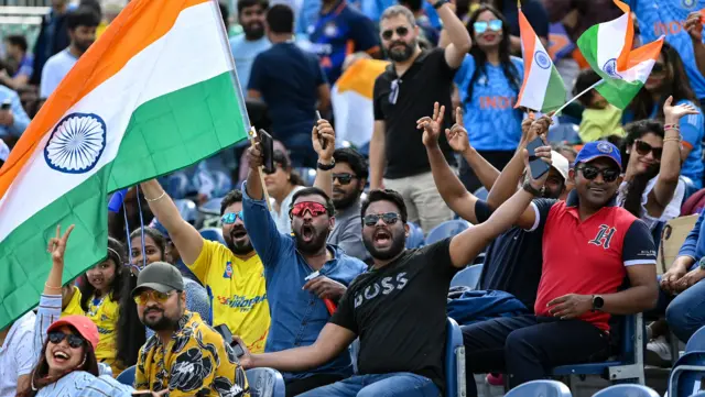 India supporters before match two of the Men's T20 International series between Ireland and India