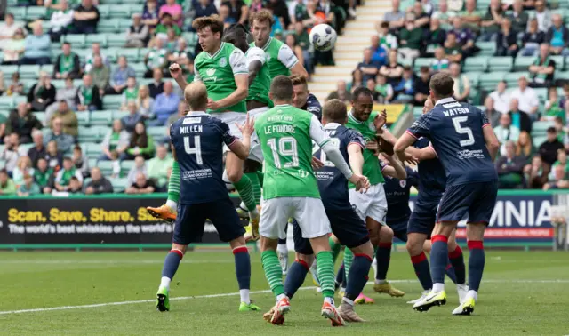 Elie Youan heads Hibs ahead