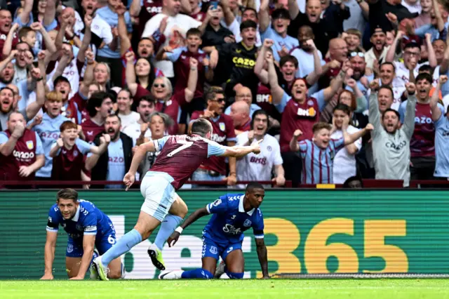 John McGinn celebrates