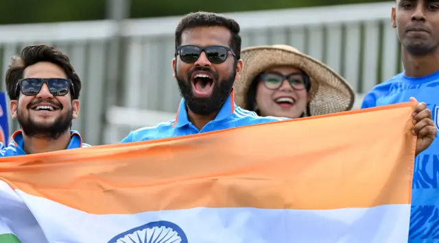 India supporters before match two of the Men's T20 International series between Ireland and India