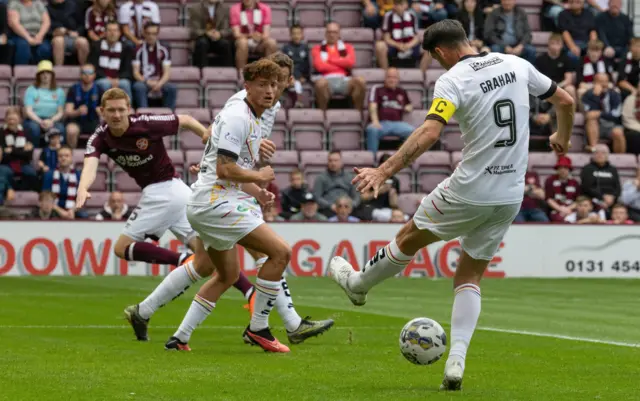 Brian Graham swipes at the ball