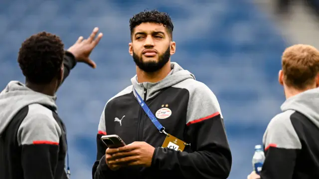 PSV's Ismael Saibari is in from the start this evening