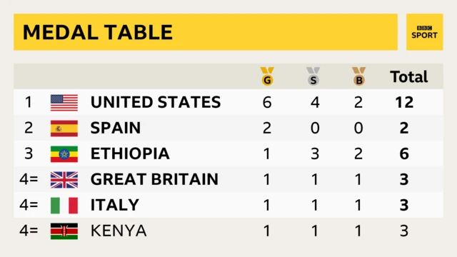 Medal table