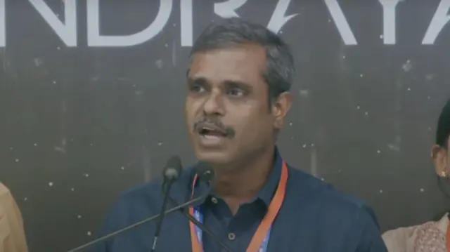 Project director of the Chandrayaan mission P Veeramuthuvel