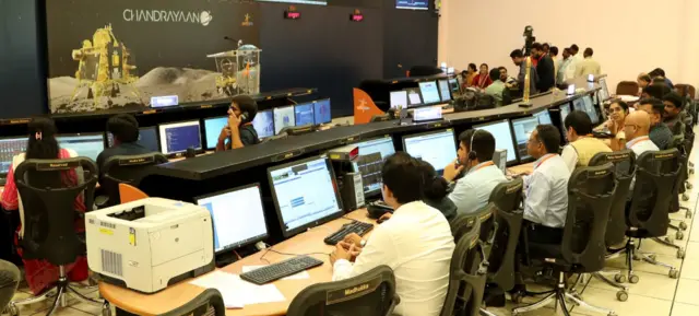 A view of Isro's mission operation centre