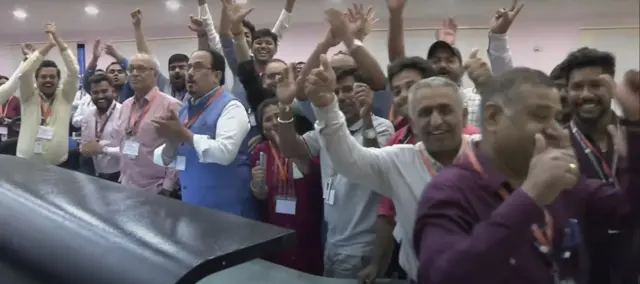 Celebrations at Isro as Moon landing is confirmed