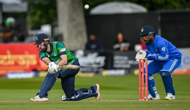 Andrew Balbirnie made a rapid 72 in the second T20 but it was not enough to save Ireland from defeat