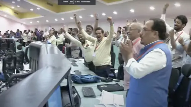 Scientists celebrate Moon landing at Isro, Bengaluru