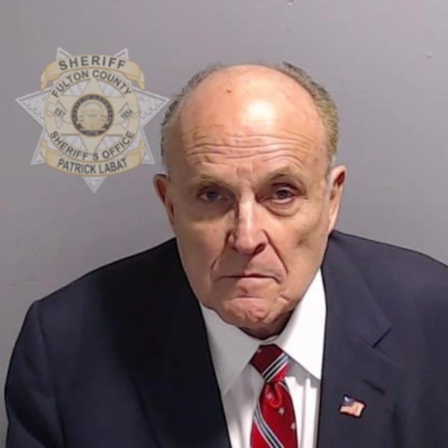 Rudy Giuliani's mugshot