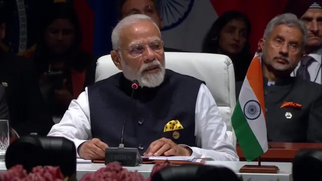 Modi speaks at the summit