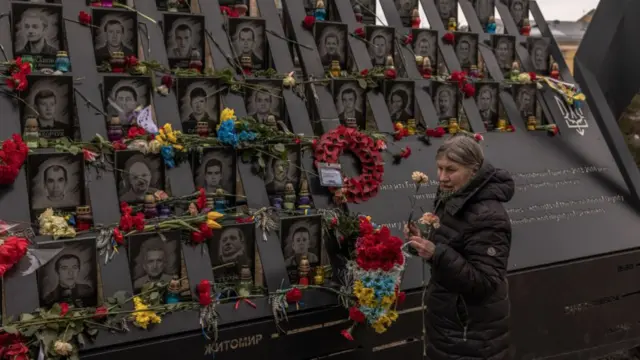 Memorial to those killed in Maidan protests 2013-14