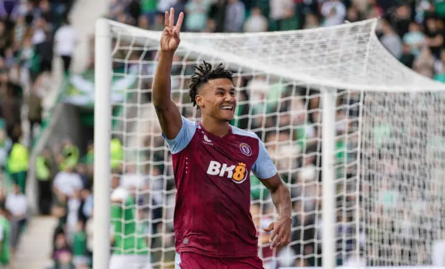 Ollie Watkins celebrates