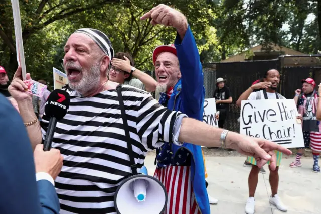 Anti-Trump protester