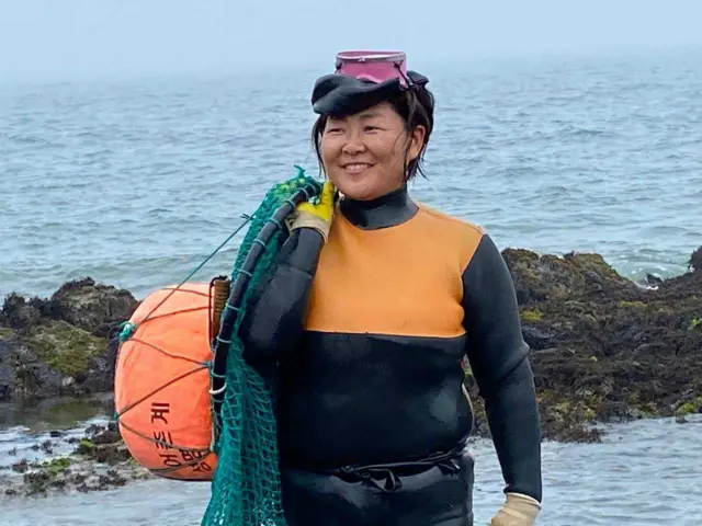 Kim Eun-ah, a "haenyeo" in South Korea's Jeju Island