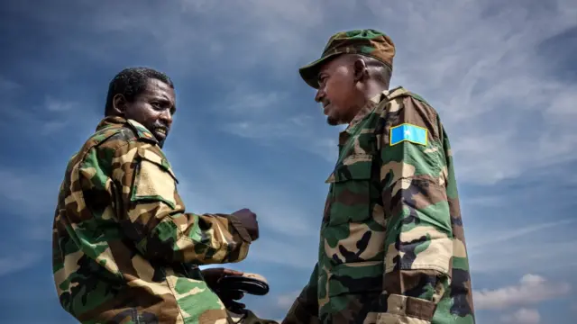 Soldiers of the Somali National Army