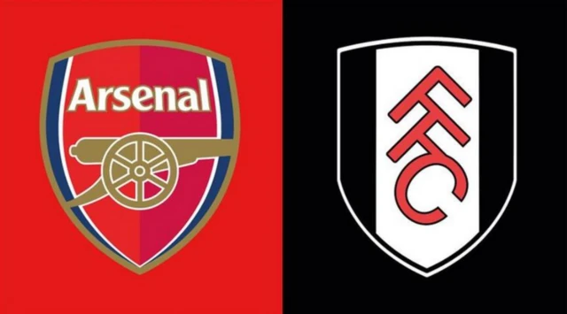 Arsenal FUlham badges side by side.