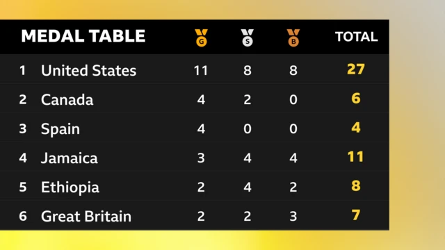 Medal table