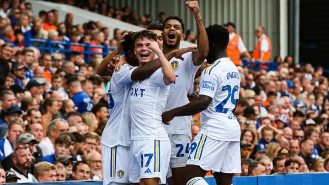 Leeds United celebrate