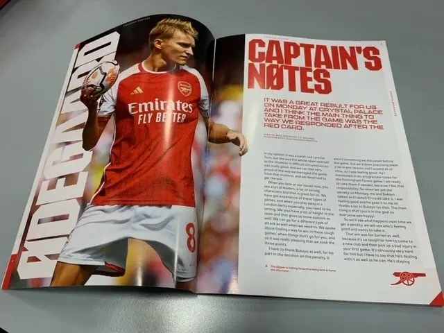 Martin Odegaard programme notes