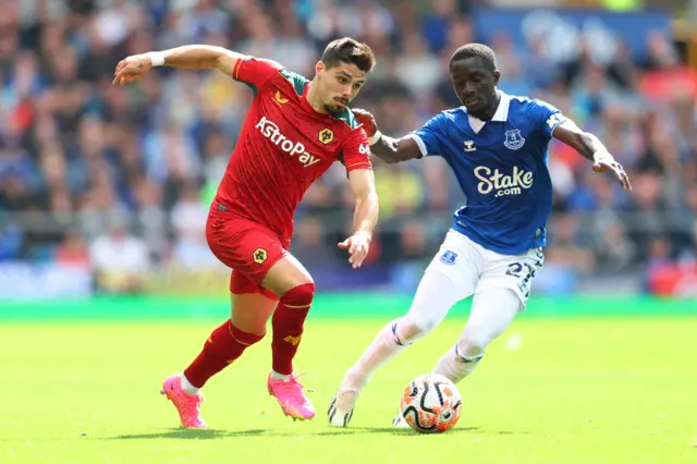 Wolves' Pedro Neto v Everton