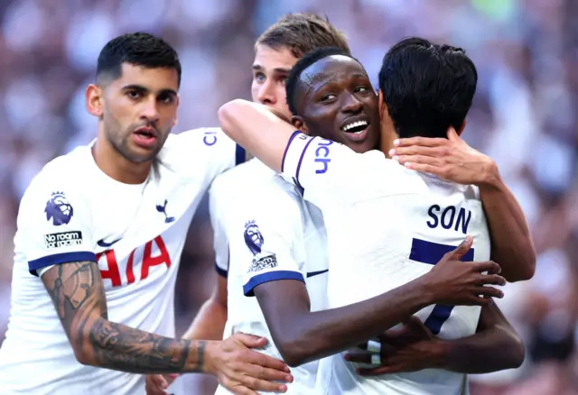 Tottenham celebrate