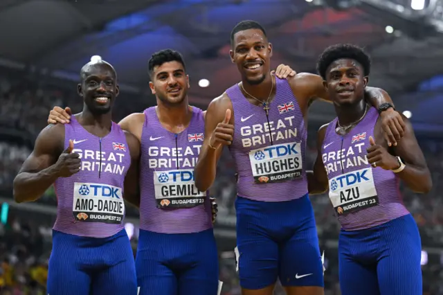 Great Britain's 4x100m relay team