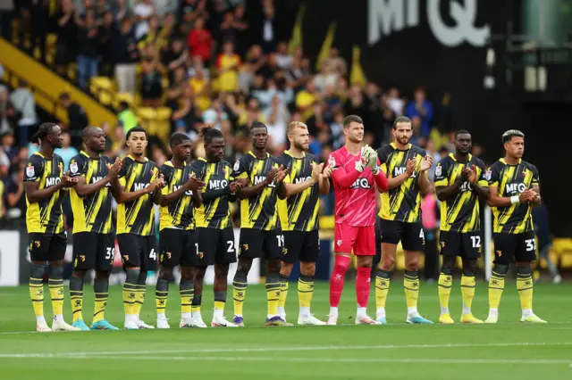 Minute's applause at Watford v Blackburn