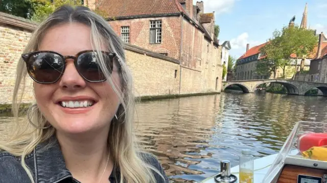 Laura Wood exploring Bruges