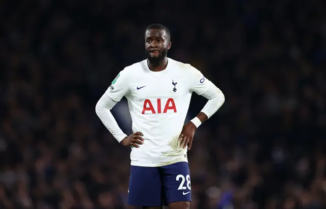 Tanguy Ndombele against Chelsea in the Carabao Cup last year