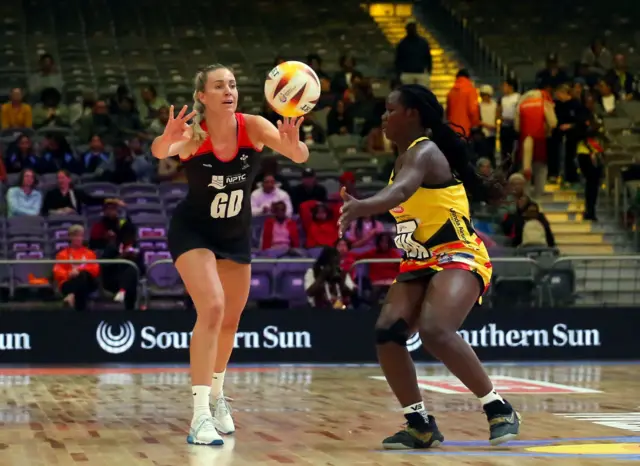 Wales v Uganda at Netball World Cup