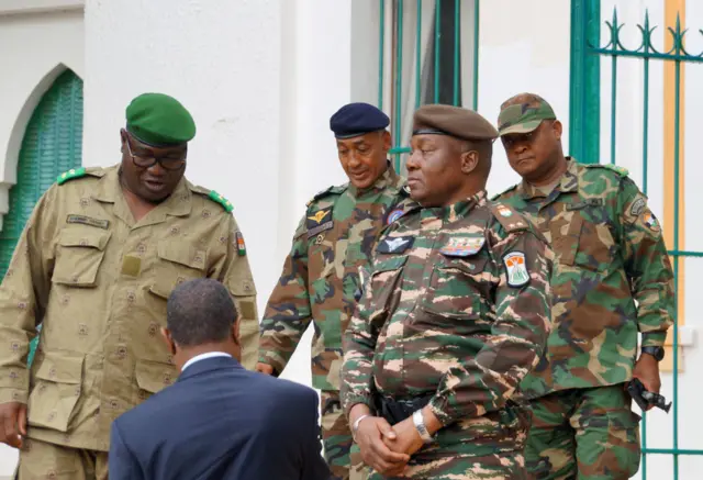 Abdourahmane Tchiani and other army commanders held a meeting in the capital, Niamey, Niger on July 28, 2023.