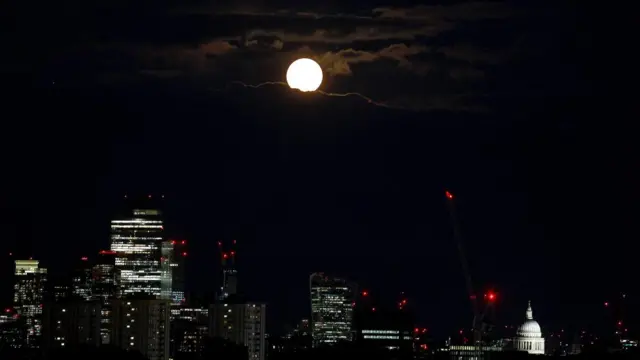 Moon over London