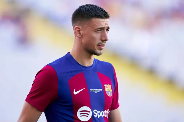 Clement Lenglet playing for Barcelona