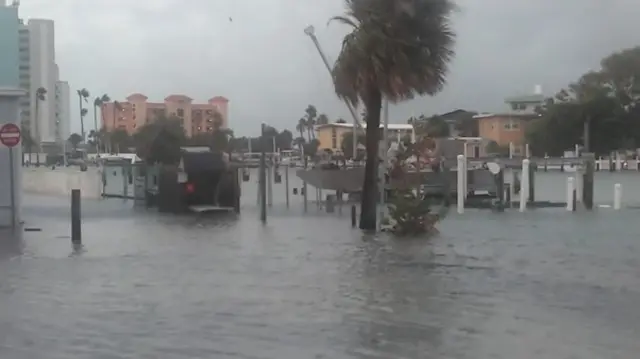 Photo of flooding in Treasure Island, in Pinellas County, Florida