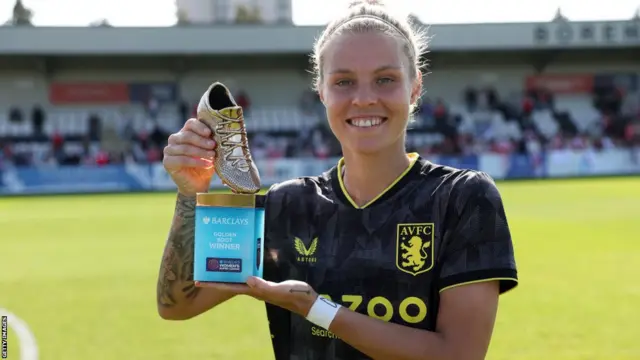 Aston Villa's Rachel Daly won the Women's Super League Golden Boot last season