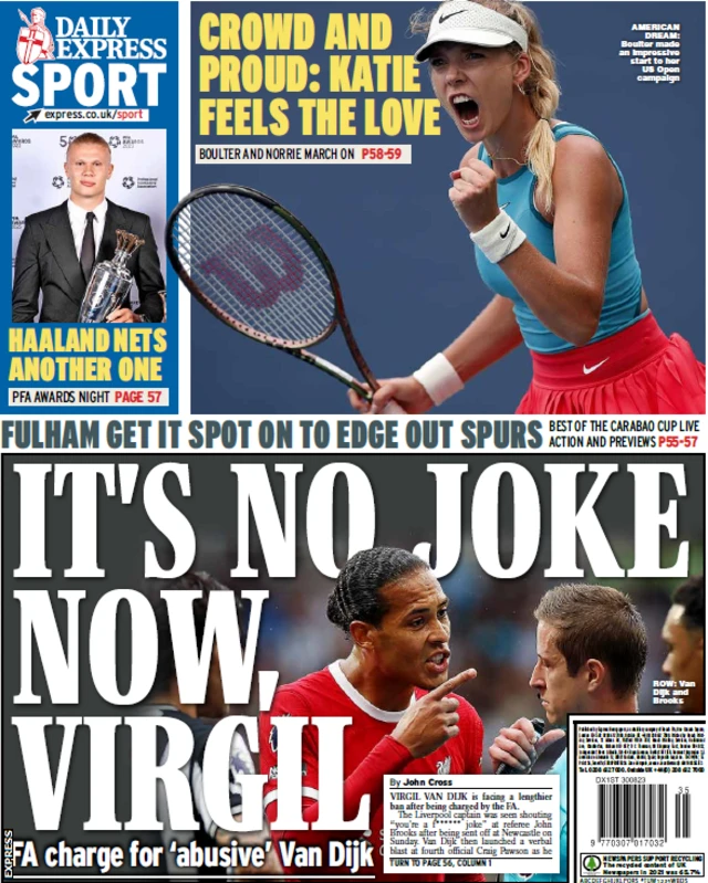 Express back page