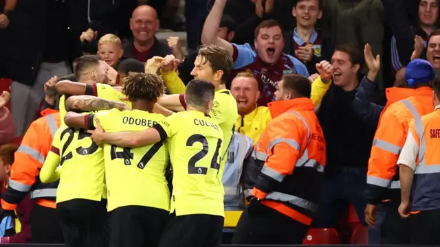 Burnley celebrate