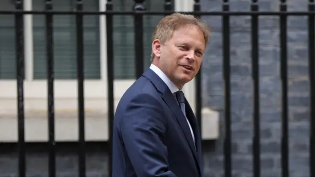 Grant Shapps leaves 10 Downing Street after being confirmed as Britain's new defence secretary in London, Britain, August 31, 2023.