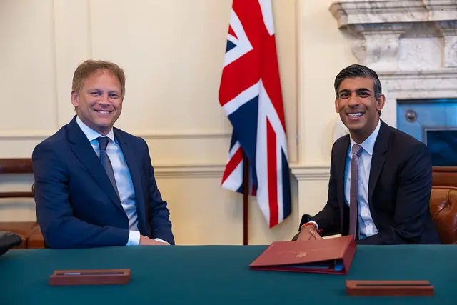 Grant Shapps with Rishi Sunak in Downing Street