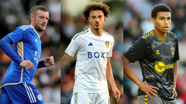 Jamie Vardy, Ethan Ampadu and Shea Charles