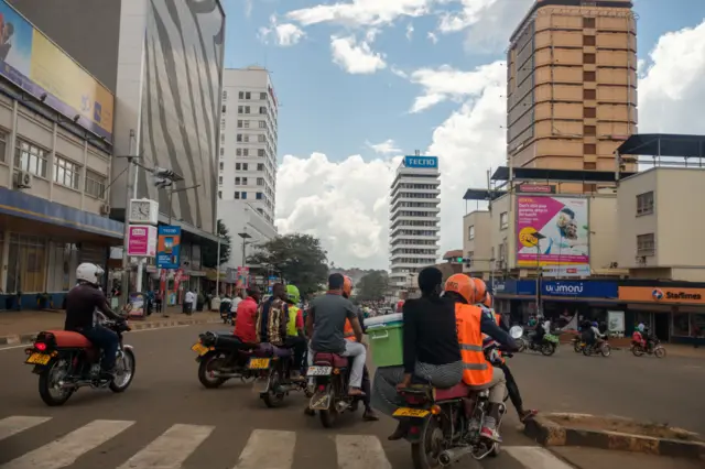 Downtown Kampala, in 2018.