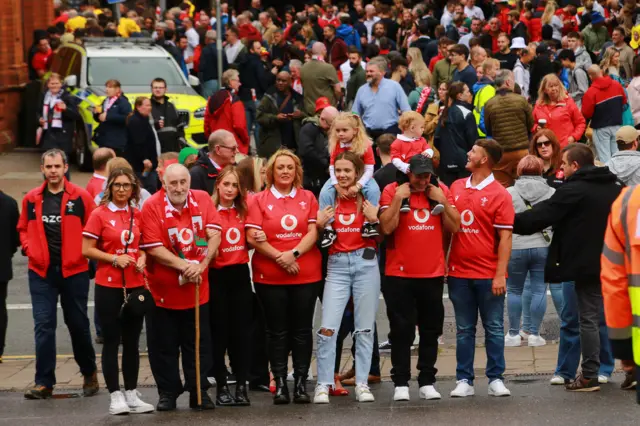 Domachowski family outside the Principality