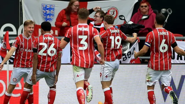 Bristol City celebrate