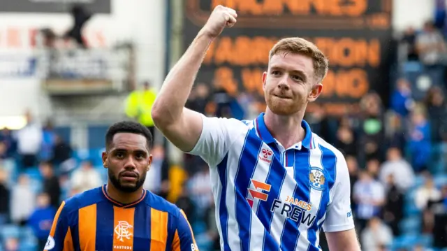 Kilmarnock's Stuart Findlay celebrates