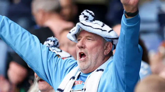 Coventry City fan singing