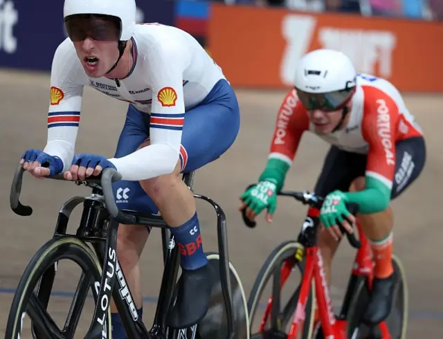 Oliver Wood in the omnium